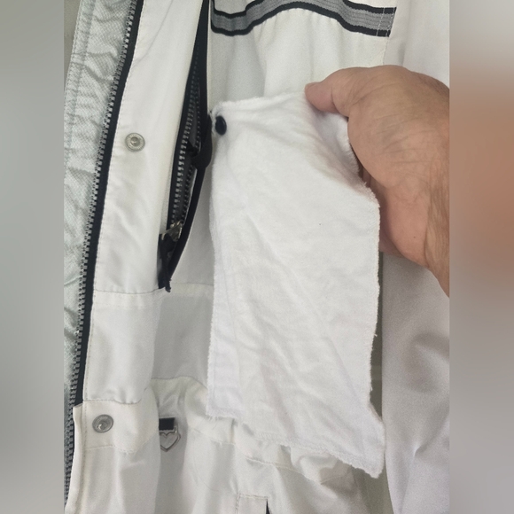 Obermeyer Black White Paris Ski Snowboarding Winter Jacket Coat Women’s sz 12 - Picture 5 of 17